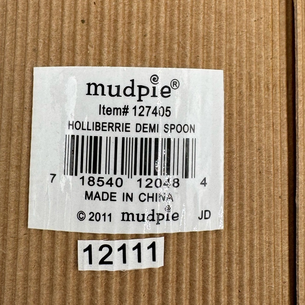 NWT 2 Mud Pie Holliberrie Demi Spoons - Picture 6 of 6